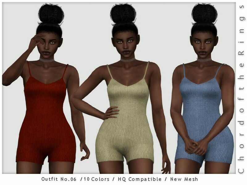 Chordoftherings Outfit NO.06 By Chordoftherings 1 Chordoftherings Outfit NO.06 By Chordoftherings Sims 4 CC
