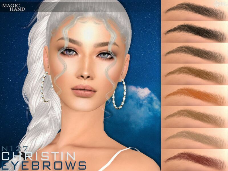 Christin Eyebrows N127 By Magichand 1 Christin Eyebrows N127 By Magichand Sims 4 CC