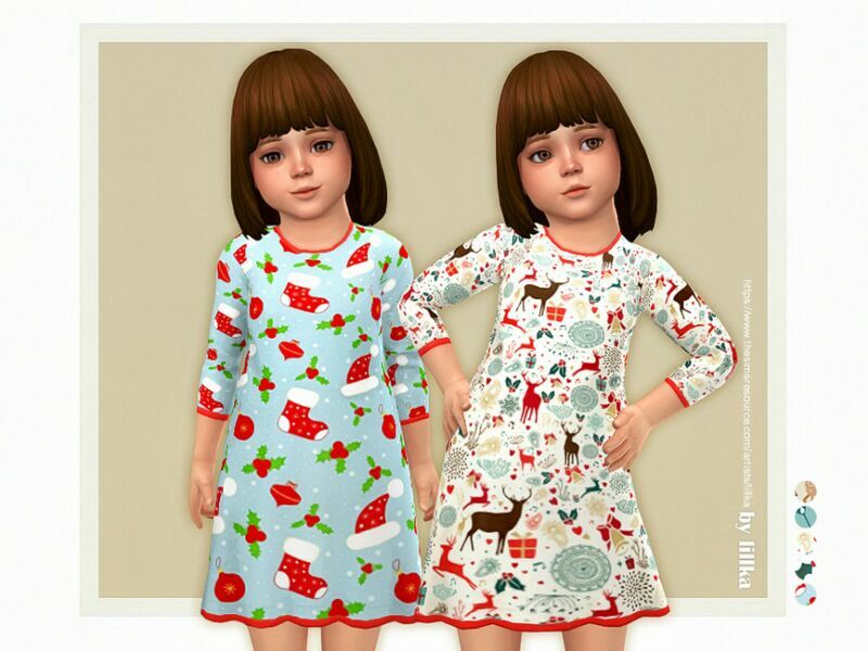 Christmas Nightwear By Lillka 1 Christmas Nightwear By Lillka Sims 4 CC