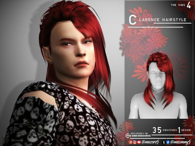 Clarence Hairstyle By Mazero5 1 Clarence Hairstyle By Mazero5 Sims 4 CC