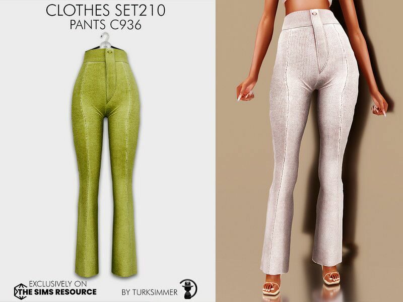 Clothes SET210 – Pants C936 By Turksimmer 1 Clothes SET210 – Pants C936 By Turksimmer Sims 4 CC