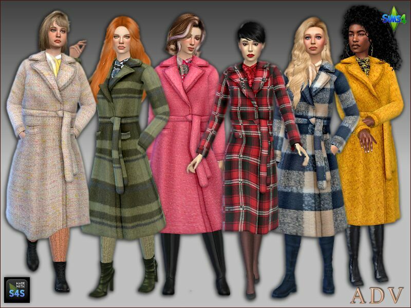 Coats For Female Adults 1 Coats For Female Adults Sims 4 CC