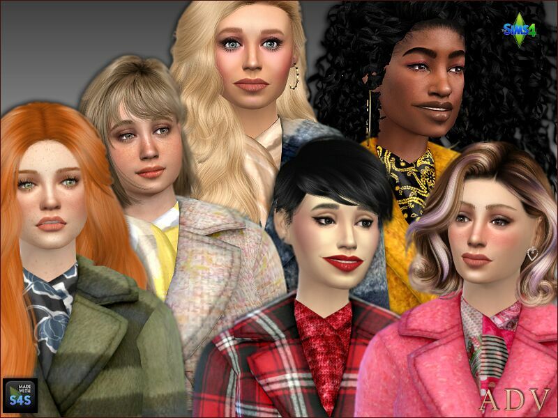 Coats For Female Adults 4 sims 4 cc coats for female adults 2