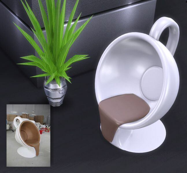 Coffee CUP Chair 1 Coffee CUP Chair Sims 4 CC