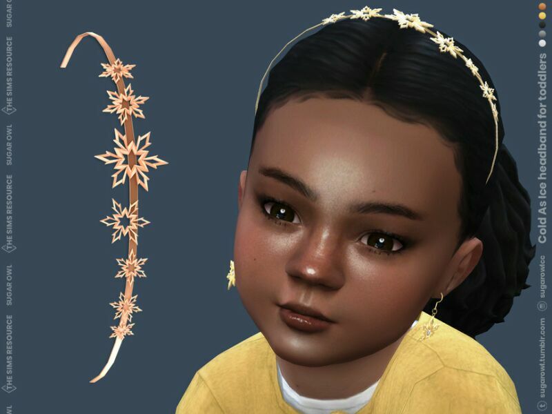 Cold AS ICE Headband For Toddlers 1 Cold AS ICE Headband For Toddlers Sims 4 CC