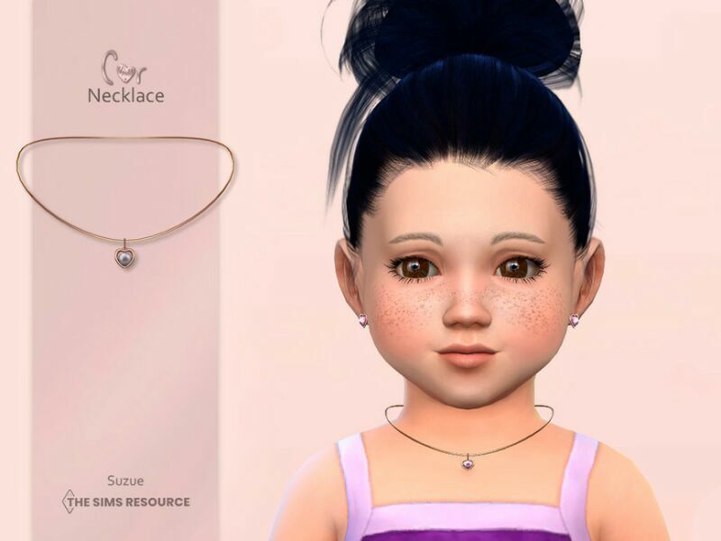 COR Necklace Toddler By Suzue 1 COR Necklace Toddler By Suzue Sims 4 CC