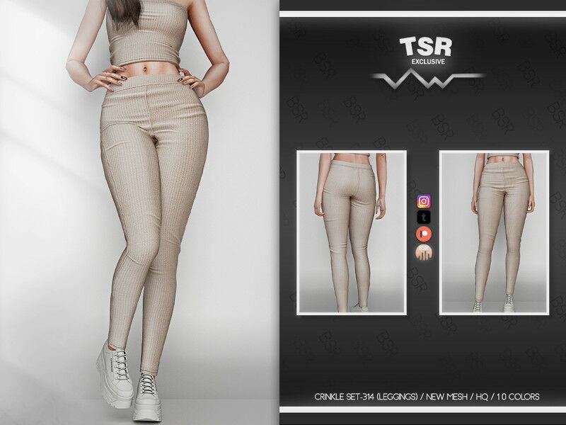 Crinkle SET-314 (Leggings) BD896 By Busra-Tr 1 Crinkle SET-314 (Leggings) BD896 By Busra-Tr Sims 4 CC