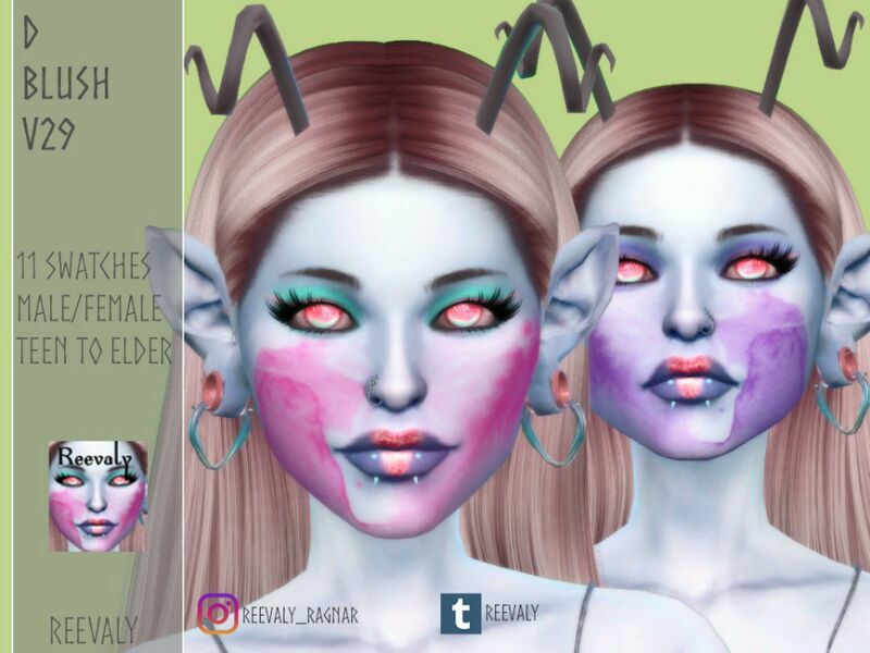 D Blush V29 By Reevaly 1 D Blush V29 By Reevaly Sims 4 CC