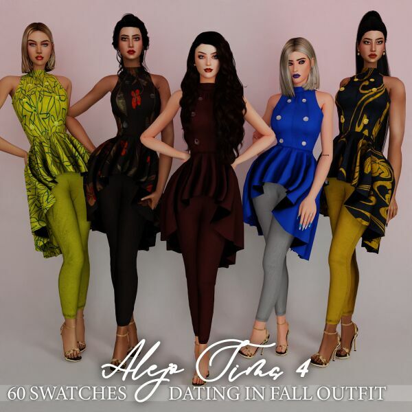 Dating In Fall Outfit 3 sims 4 cc dating in fall outfit 2
