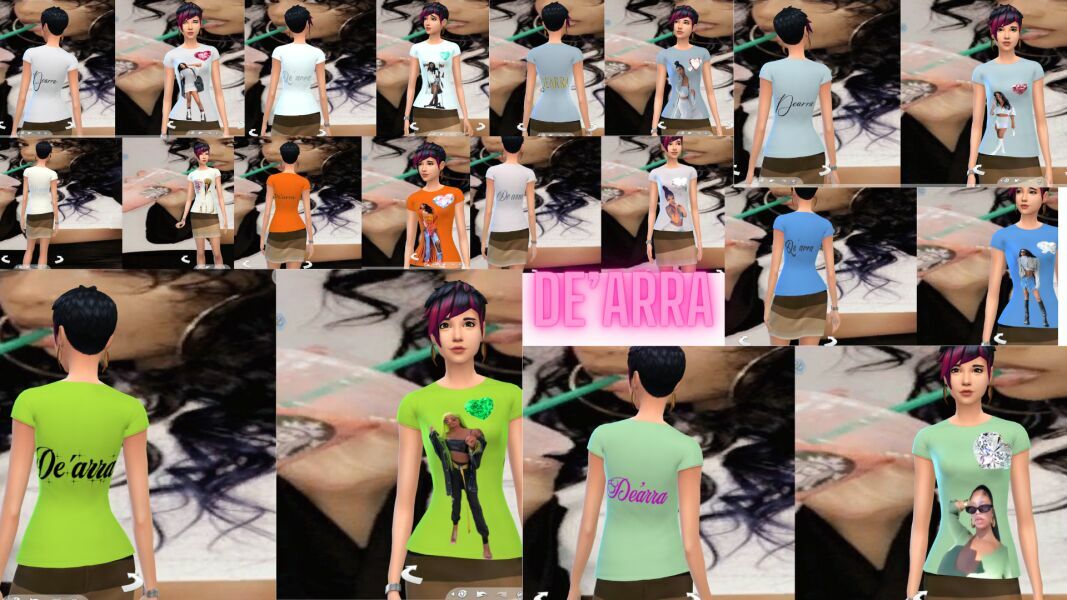 De’Arra’S T-Shirt By Moonlightsimmer 1 De’Arra’S T-Shirt By Moonlightsimmer Sims 4 CC
