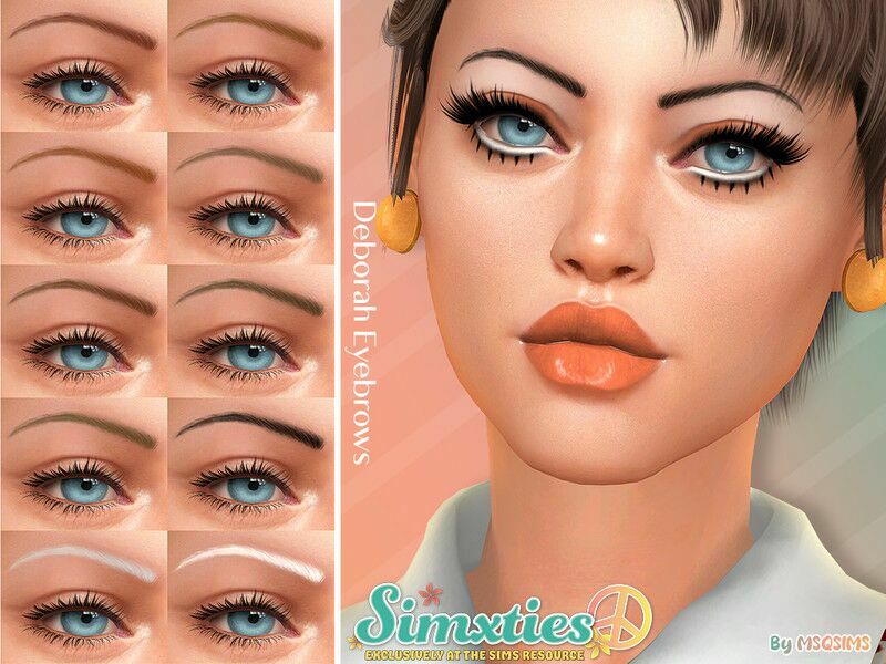 / Deborah Eyebrows By Simxties 1 / Deborah Eyebrows By Simxties Sims 4 CC