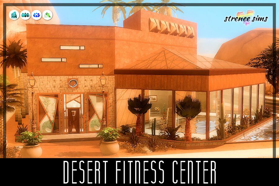 Desert Fitness Center 1 Desert Fitness Center Sims 4 CC