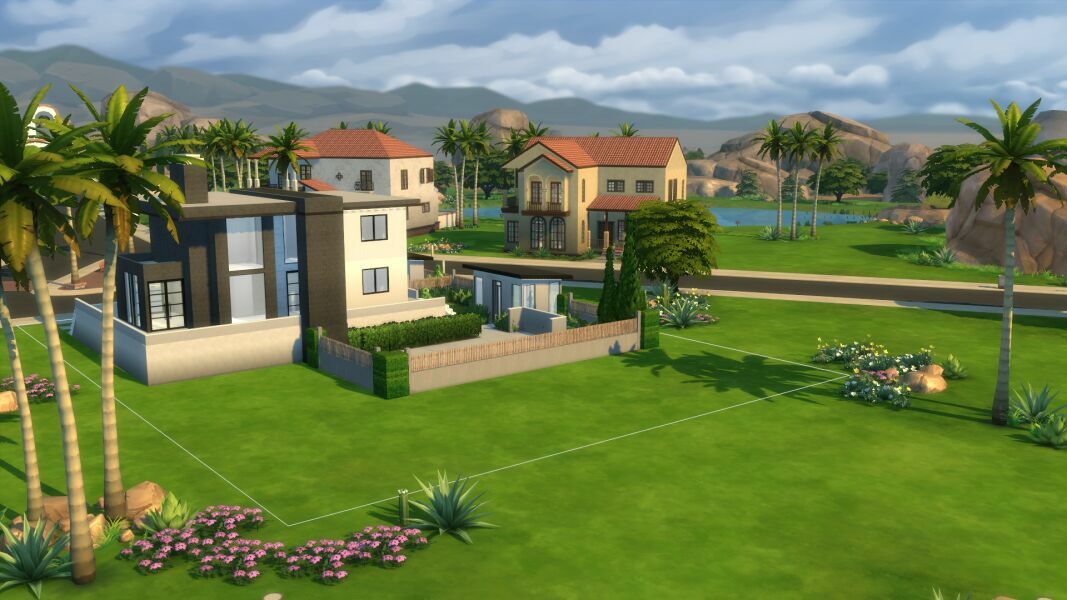 Desert Modern Home – Shell 4 sims 4 cc desert modern home shell 2