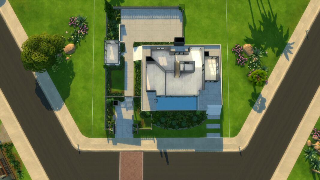 Desert Modern Home – Shell 3 sims 4 cc desert modern home shell 3