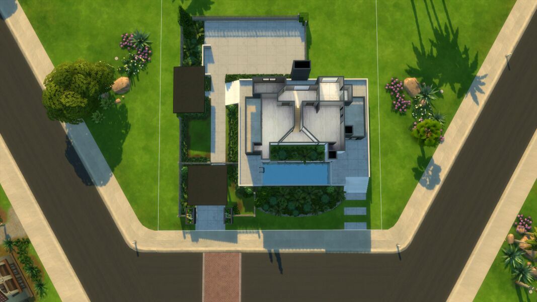 Desert Modern Home – Shell 2 sims 4 cc desert modern home shell 4