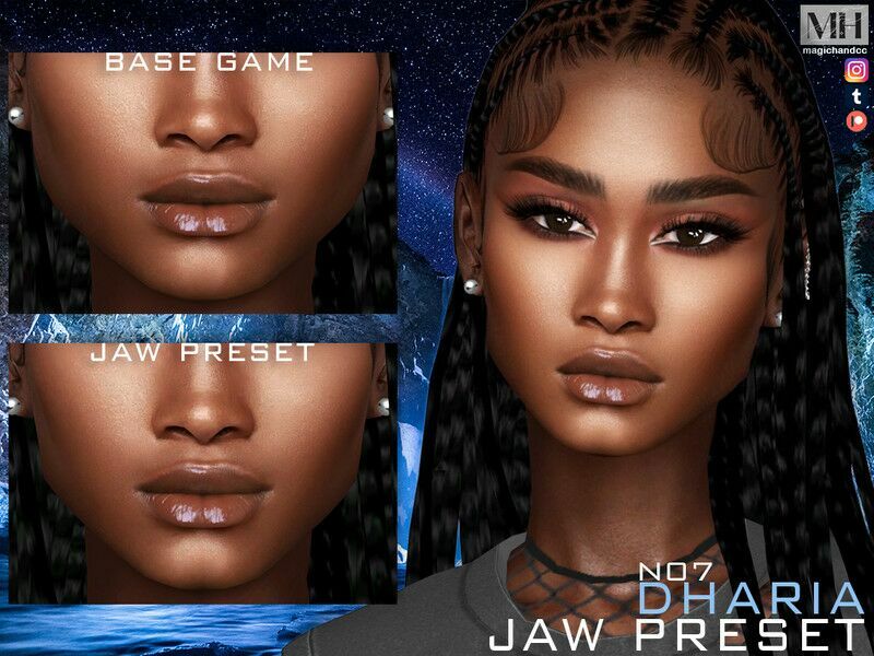 Dharia JAW Preset N07 By Magichand 1 Dharia JAW Preset N07 By Magichand Sims 4 CC