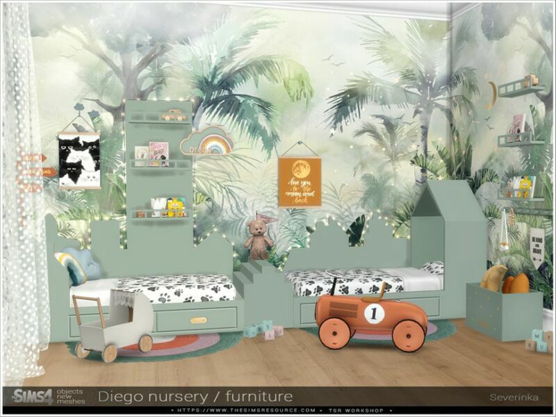 Diego Nursery Furniture By Severinka_ 7 sims 4 cc diego nursery furniture by severinka 3