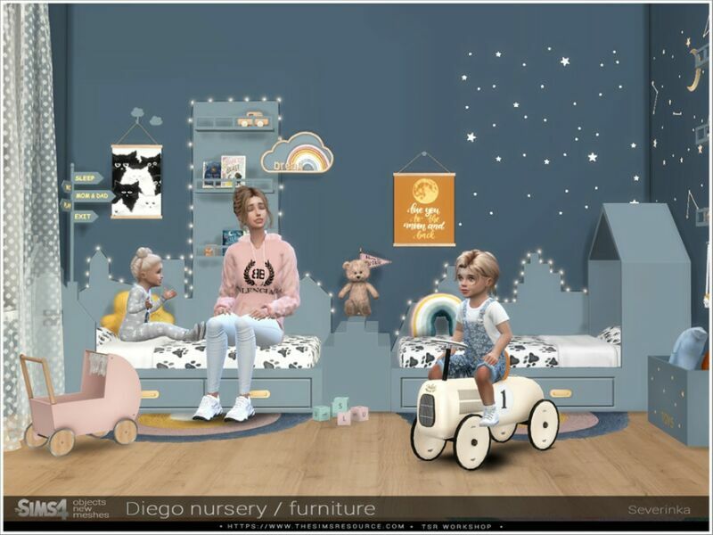 Diego Nursery Furniture By Severinka_ 5 sims 4 cc diego nursery furniture by severinka 4