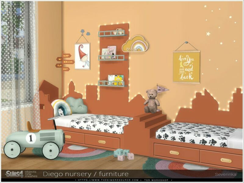 Diego Nursery Furniture By Severinka_ 3 sims 4 cc diego nursery furniture by severinka 6