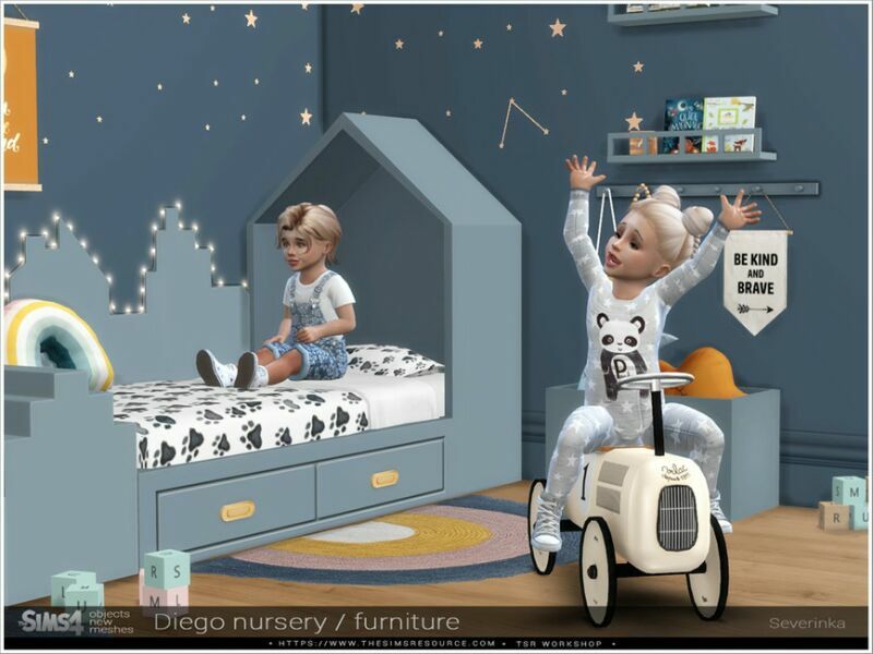 Diego Nursery Furniture By Severinka_ 2 sims 4 cc diego nursery furniture by severinka 7