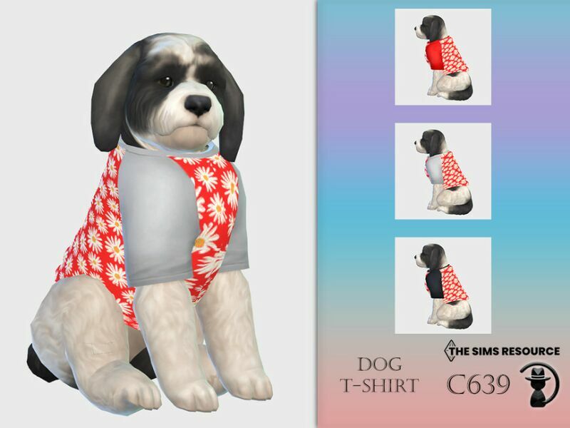 DOG T-Shirt C639 By Turksimmer 1 DOG T-Shirt C639 By Turksimmer Sims 4 CC