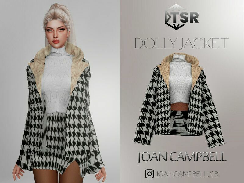 Dolly Jacket 1 Dolly Jacket Sims 4 CC