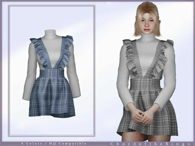 Dress NO.119 By Chordoftherings 1 Dress NO.119 By Chordoftherings Sims 4 CC
