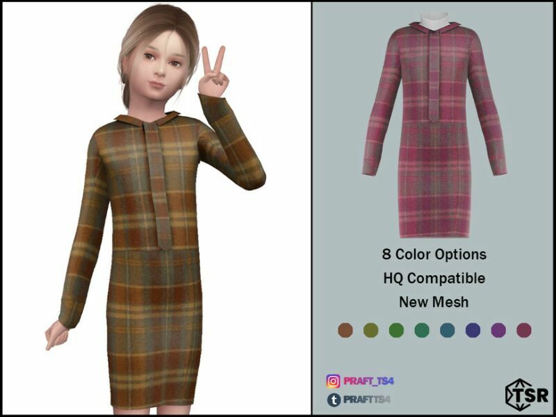 Dress NO. 30 By Praft 1 Dress NO. 30 By Praft Sims 4 CC