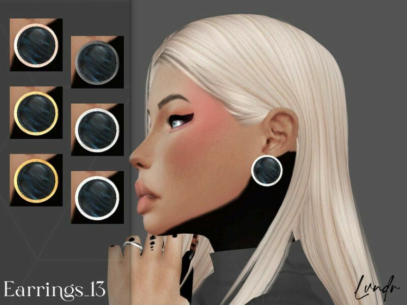 Earrings_13 By Lvndrcc 1 Earrings_13 By Lvndrcc Sims 4 CC