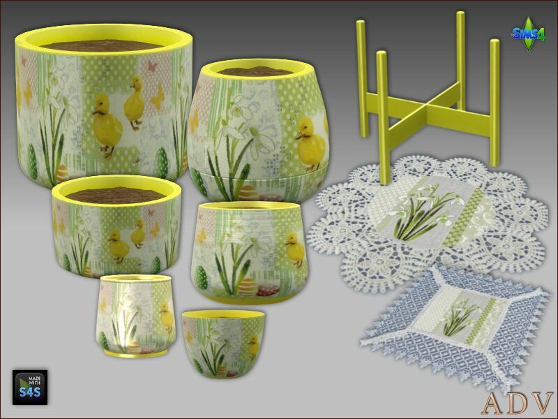 Easter Deco 9 sims 4 cc easter deco 2