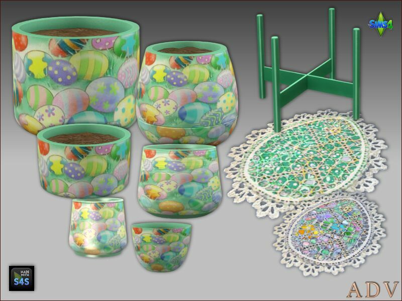 Easter Deco 7 sims 4 cc easter deco 4