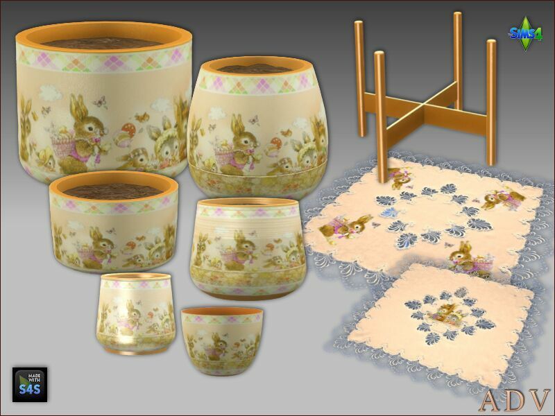 Easter Deco 6 sims 4 cc easter deco 6