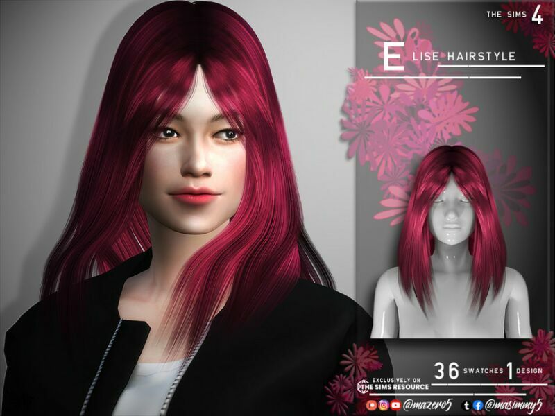 Elise Hairstyle By Mazero5 1 Elise Hairstyle By Mazero5 Sims 4 CC