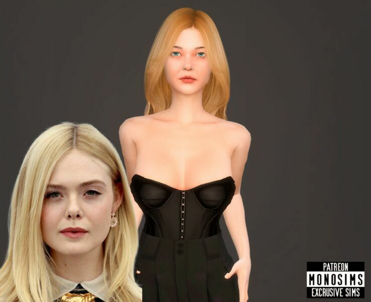 Elle Fanning Sims By Monosims 4 sims 4 cc elle fanning sims by monosims 2