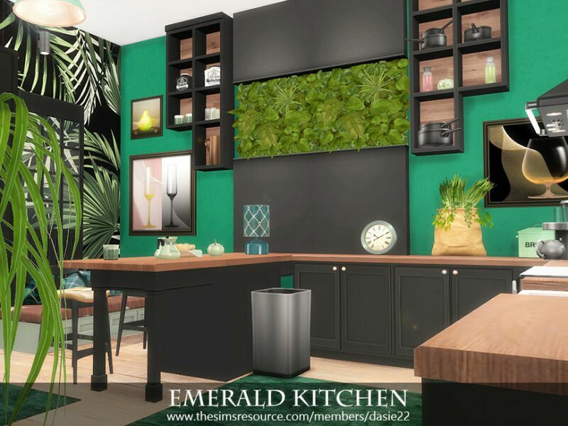 Emerald Kitchen By Dasie2 3 sims 4 cc emerald kitchen by dasie2 3