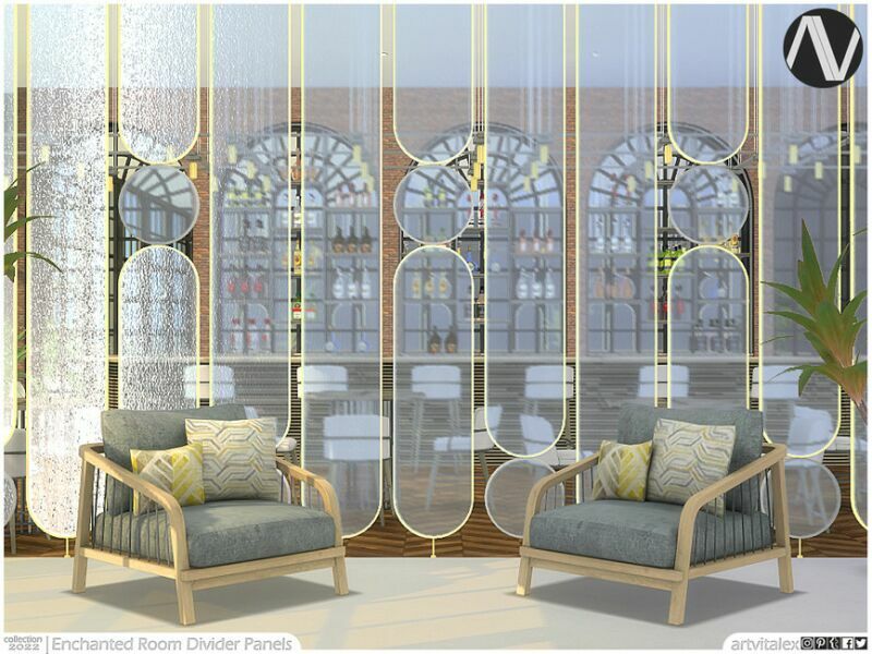 Enchanted Room Divider Panels By Artvitalex 1 Enchanted Room Divider Panels By Artvitalex Sims 4 CC