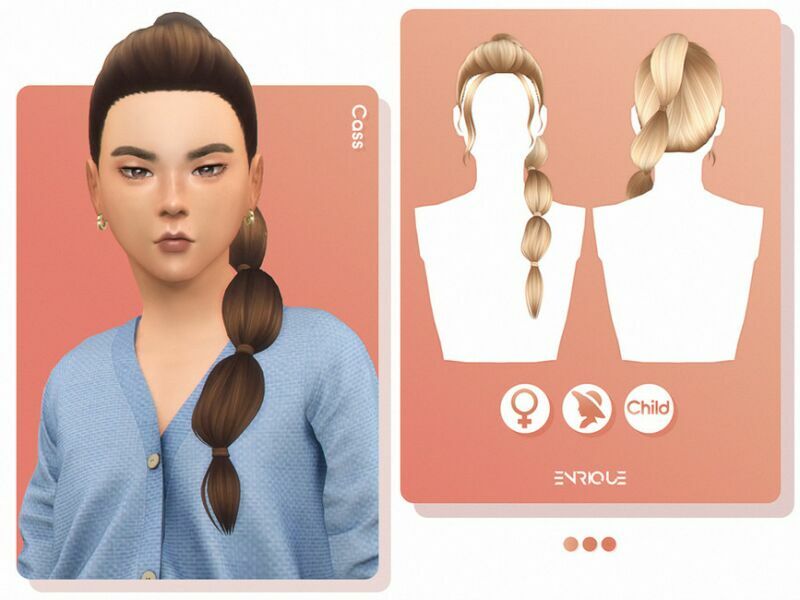 Enriques4 – Cass Hairstyle (Child Version) By Enriques4 1 Enriques4 – Cass Hairstyle (Child Version) By Enriques4 Sims 4 CC