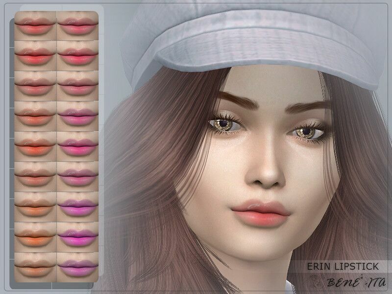 Erin Lipstick (HQ) By Benevita 1 Erin Lipstick (HQ) By Benevita Sims 4 CC