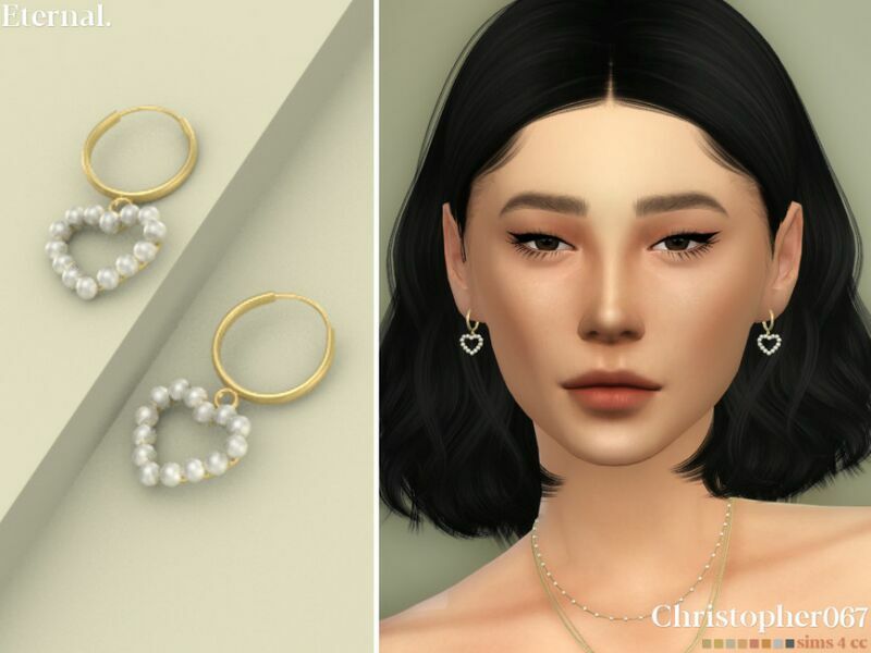 Eternal Earrings By Christopher067 1 Eternal Earrings By Christopher067 Sims 4 CC