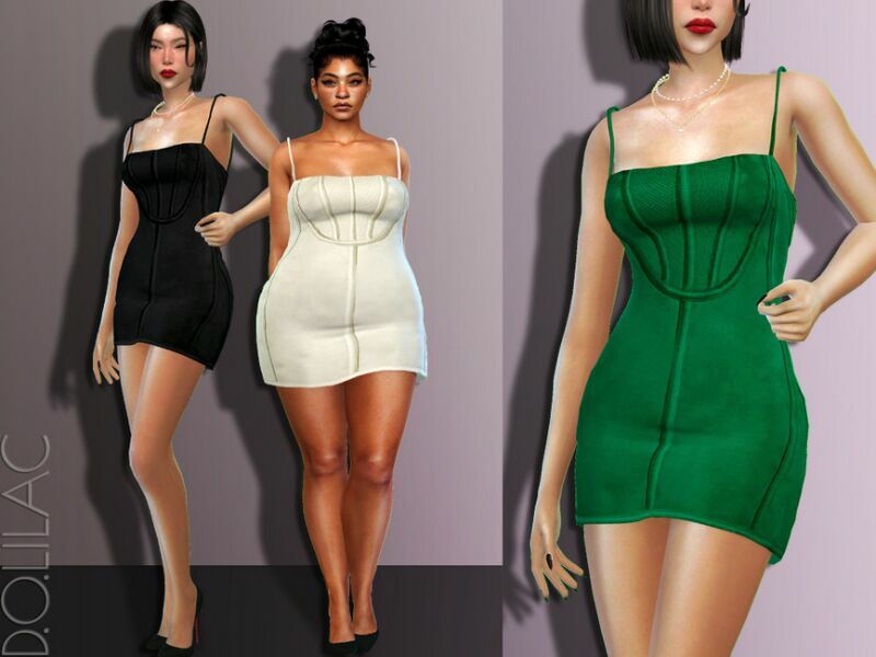 Evening Dress DO527 1 Evening Dress DO527 Sims 4 CC