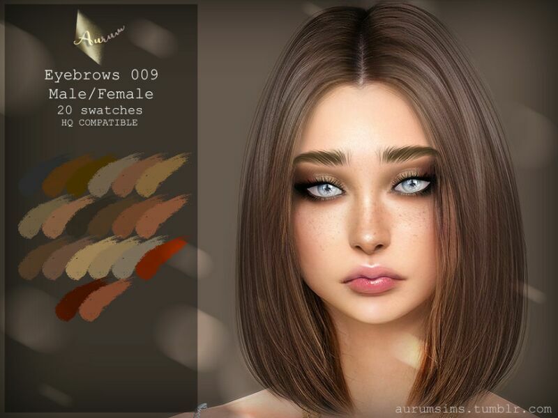 Eyebrows 009 By Aurummusik 1 Eyebrows 009 By Aurummusik Sims 4 CC