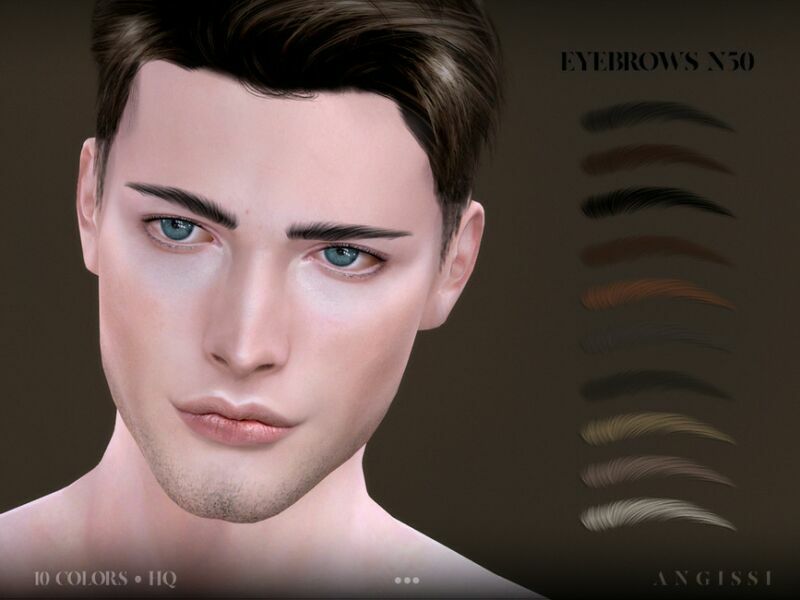Eyebrows-N50 By Angissi 1 Eyebrows-N50 By Angissi Sims 4 CC