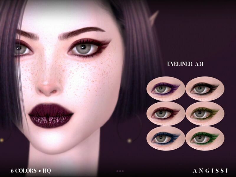 Eyeliner-A31 By Angissi 1 Eyeliner-A31 By Angissi Sims 4 CC