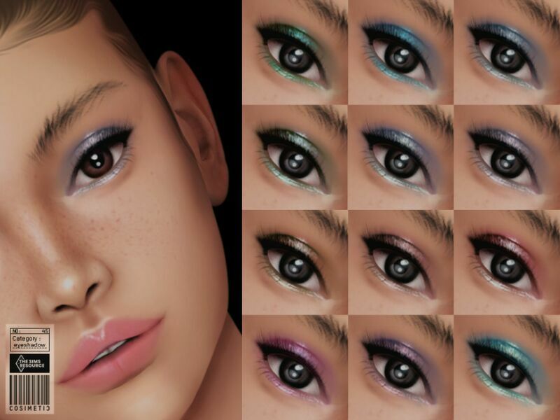 Eyeshadow | N45 By Cosimetic 1 Eyeshadow | N45 By Cosimetic Sims 4 CC