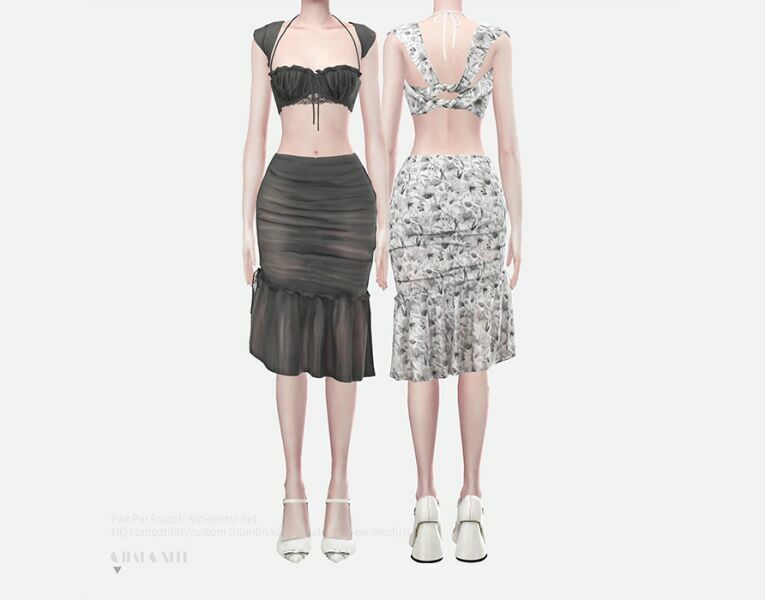 Fait PAR Foutch Antionette SET By Charonlee 1 Fait PAR Foutch Antionette SET By Charonlee Sims 4 CC