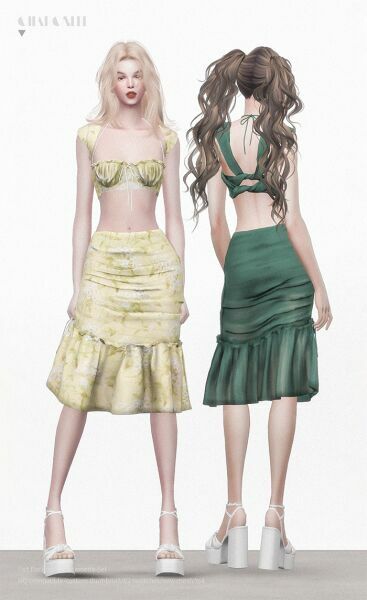 Fait PAR Foutch Antionette SET By Charonlee 3 sims 4 cc fait par foutch antionette set by charonlee 2