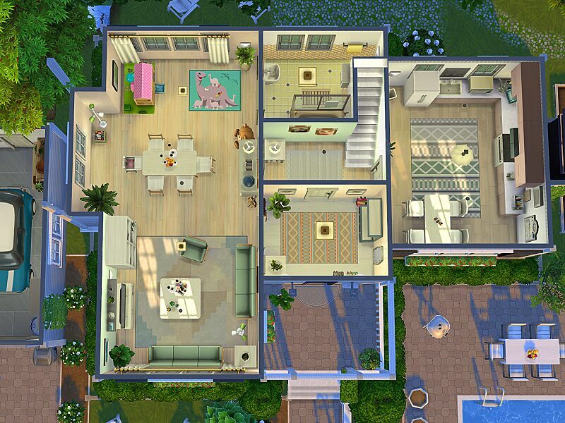 Family Dream Home – NO CC By Flubs79 2 sims 4 cc family dream home no cc by flubs79 7