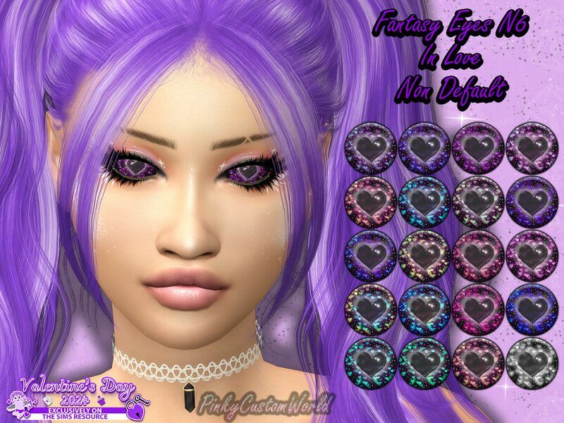 Fantasy Eyes N6 – In Love (NON Default) 1 Fantasy Eyes N6 – In Love (NON Default) Sims 4 CC