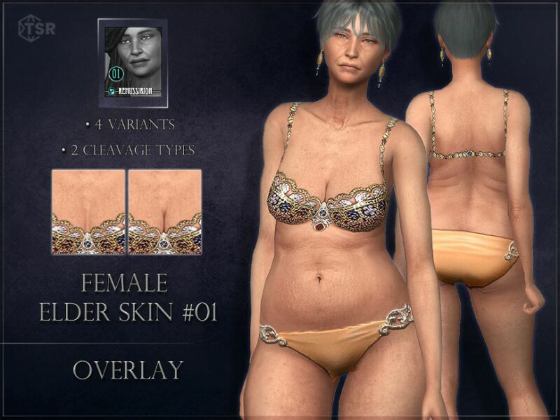 Female Elder Skin 01 – Overlay Version By Remussirion 3 sims 4 cc female elder skin 01 overlay version by remussirion 2