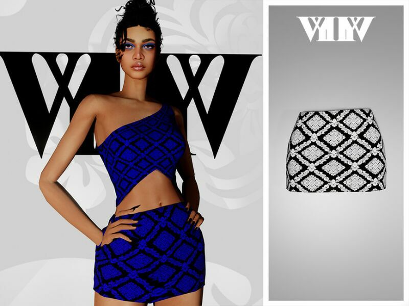 FEV22 – Skirt I 1 FEV22 – Skirt I Sims 4 CC